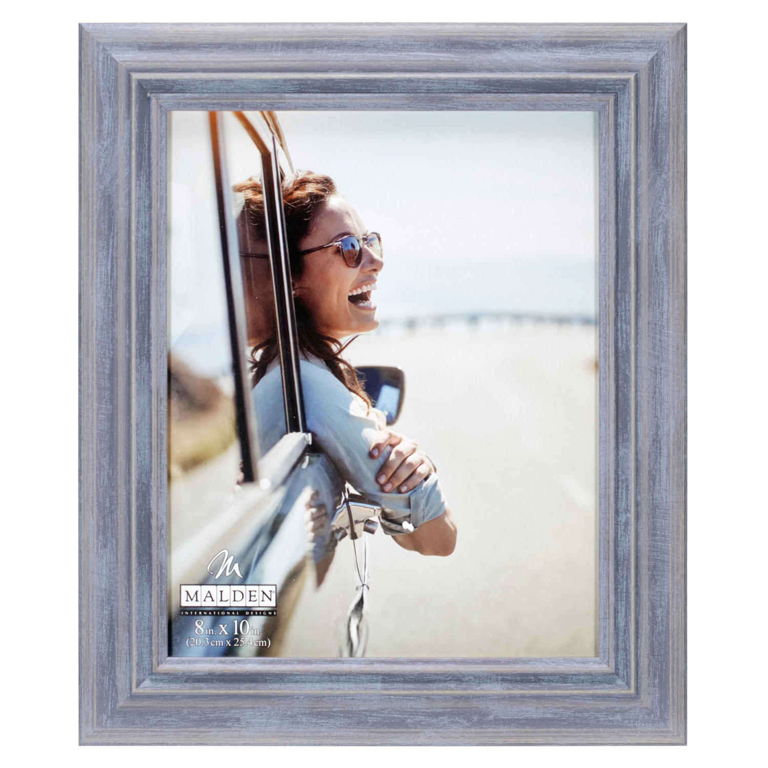 slide 1 of 1, MALDEN Rustic Denim Blue Picture Frame 8x10, 1 ct