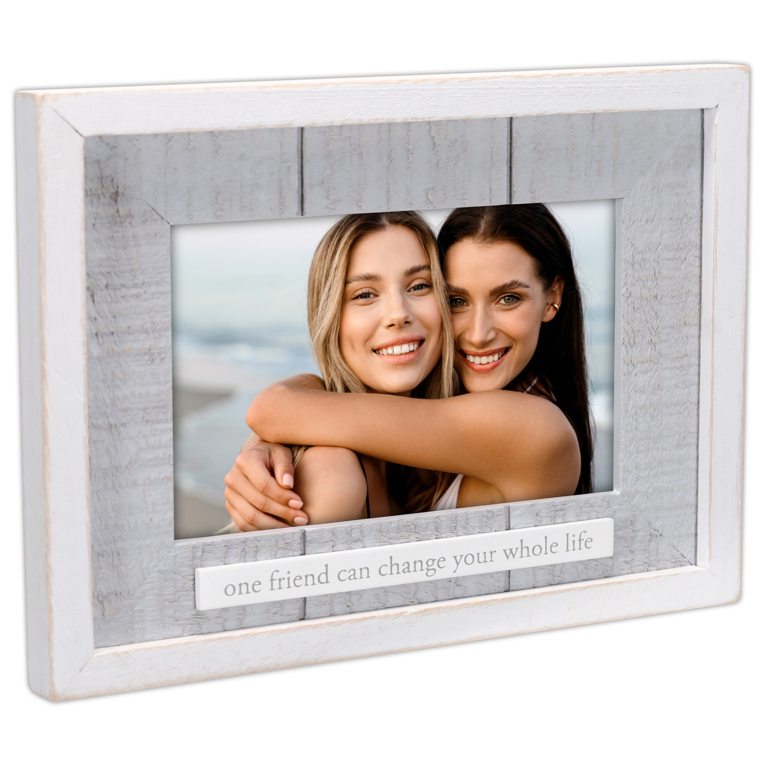 slide 2 of 2, Malden Sentiment Tabletop Frame One Friend Can Change Your Whole Life, White, 4x6, 1 ct