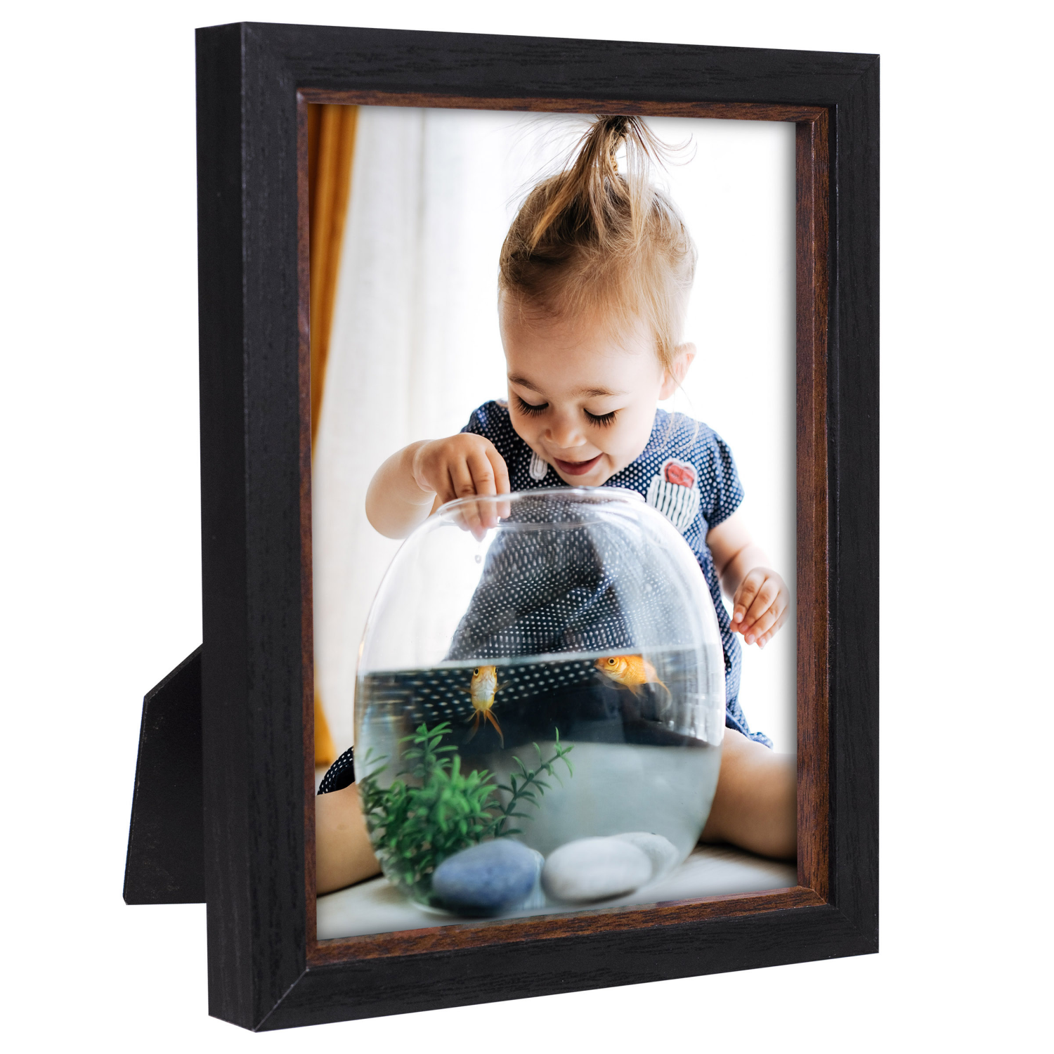 slide 2 of 2, Malden Tabletop Frame, Two Tone Black and Brown, 5x7, 1 ct