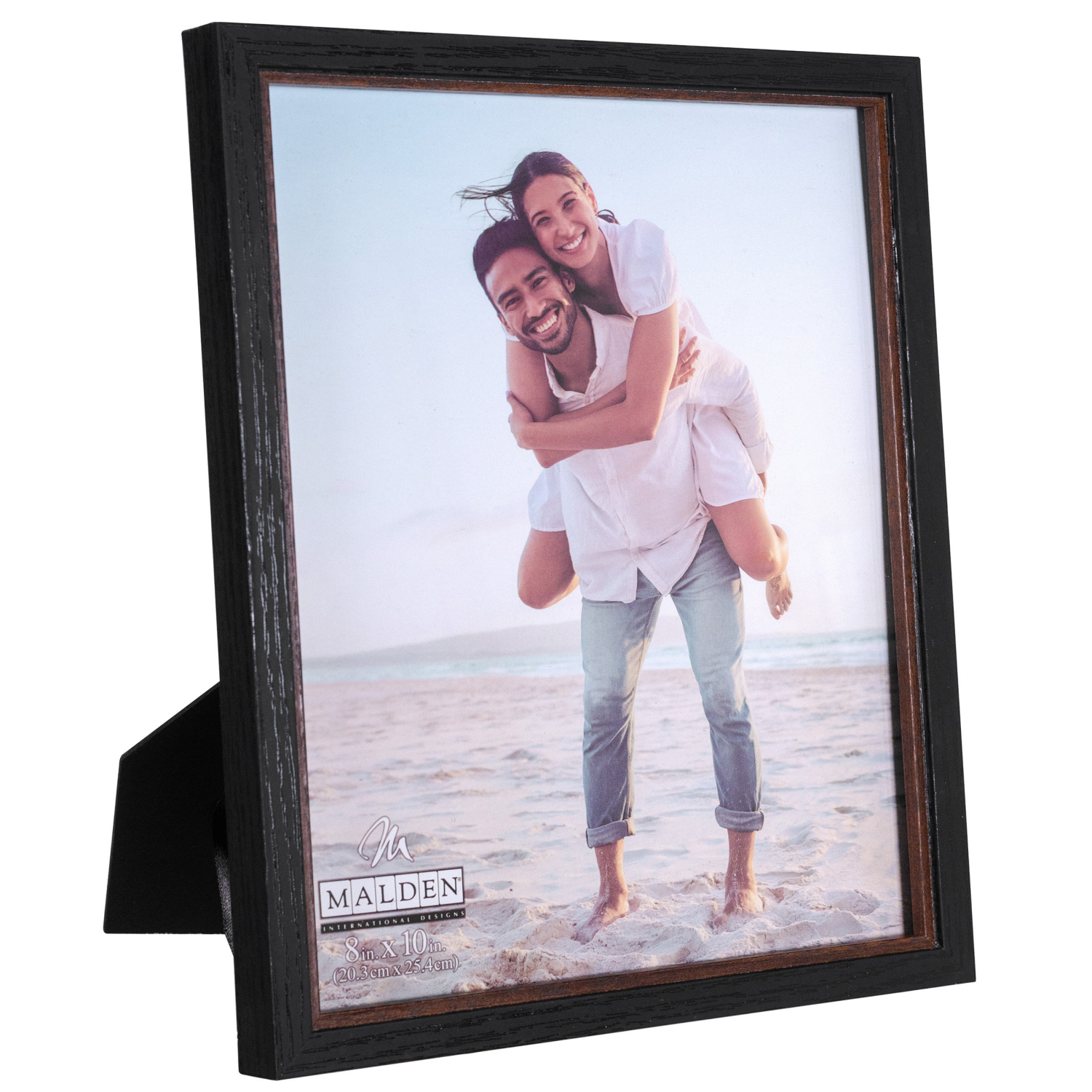 slide 2 of 2, Malden Tabletop Frame, Two Tone Black and Brown, 8x10, 1 ct