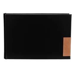 Malden Hardcover Leatherette Black Brag Book Album 4"x6"
