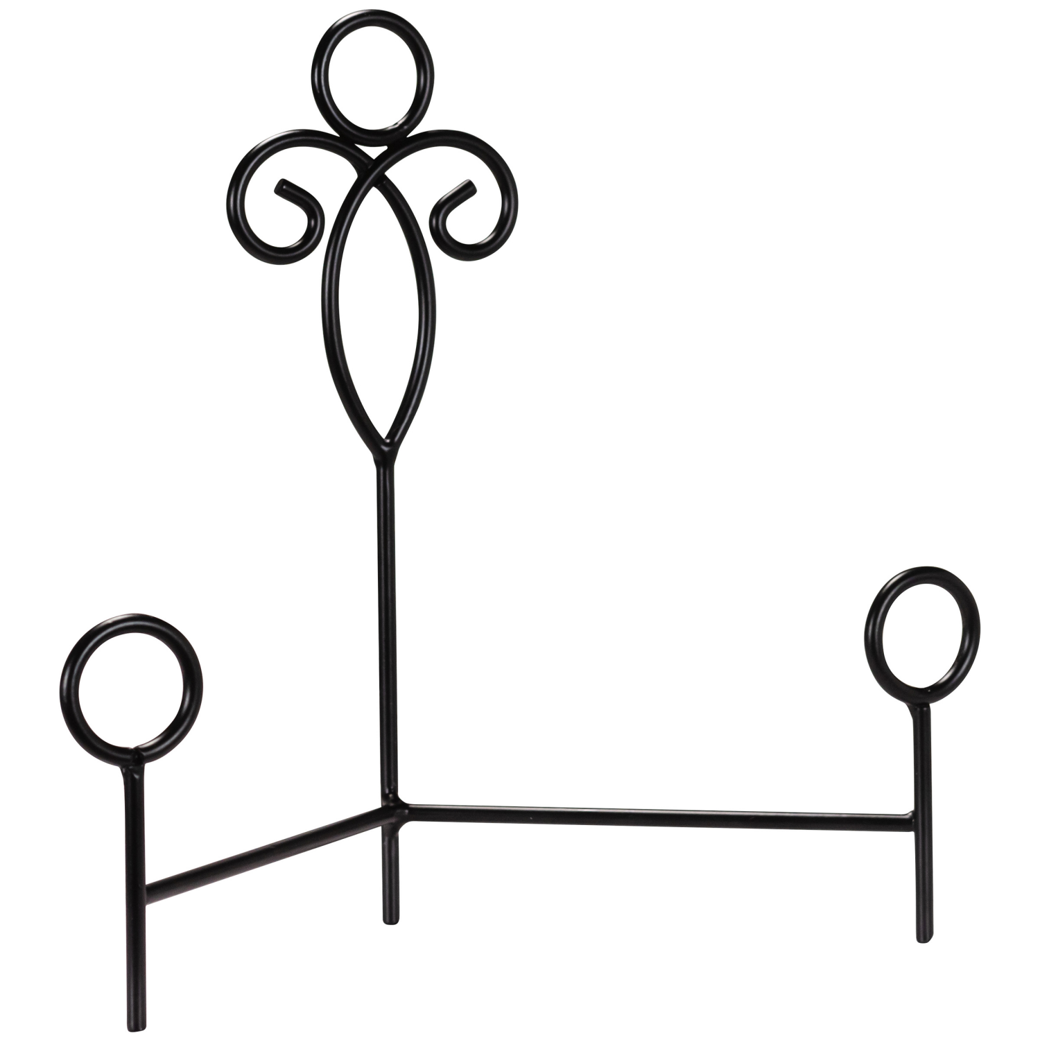 slide 2 of 2, Malden Iron Wire Display Easel With Decorative Swirl Black 8.6, 1 ct