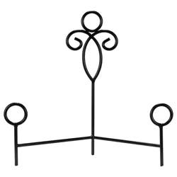 Malden Iron Wire Display Easel With Decorative Swirl Black 8.6