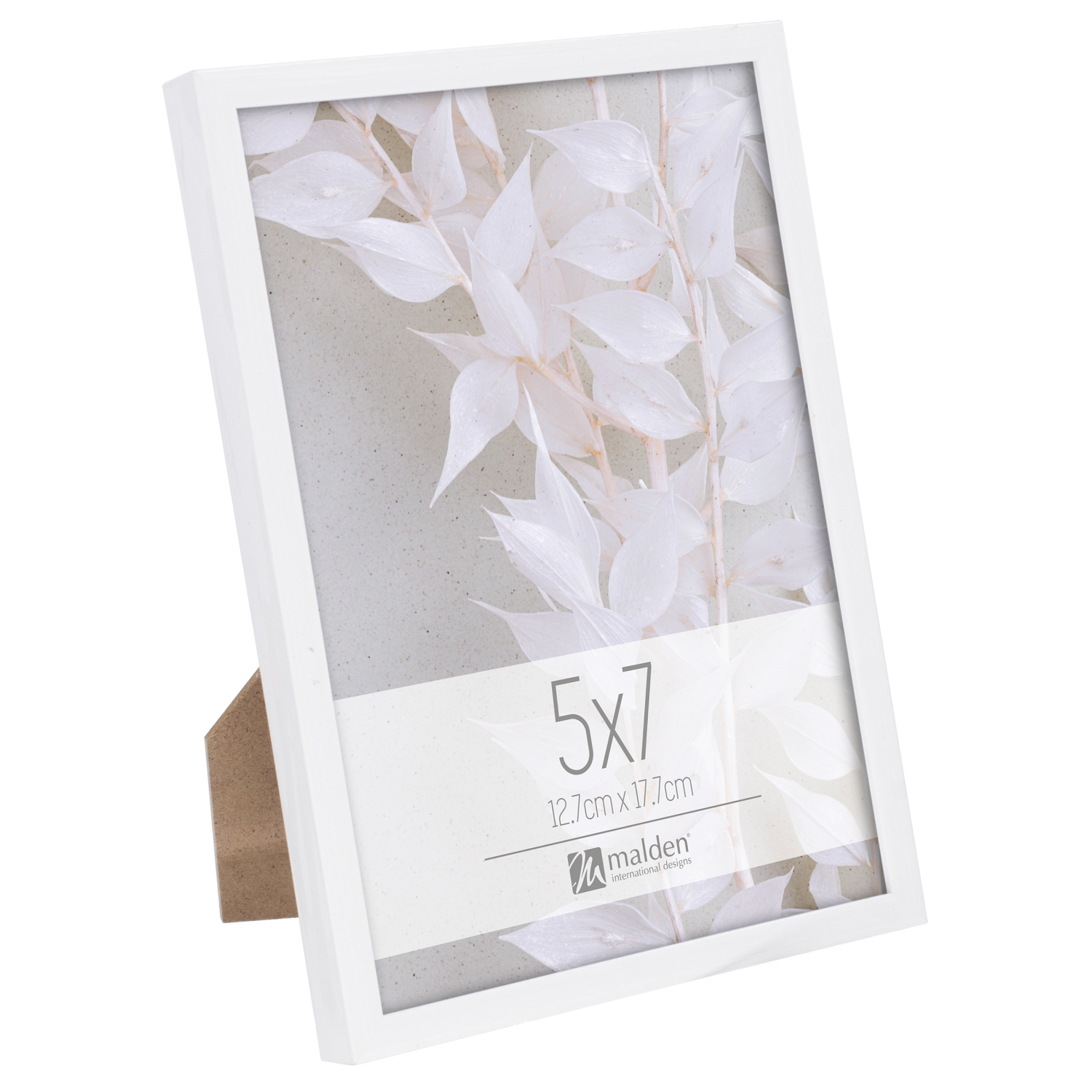 slide 2 of 2, Malden Tabletop Frame, White, 5x7, 1 ct