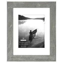 Malden Distressed Manhattan Matted 8" x 10" /11" x 14" Gray Picture Frame