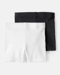 Carter's Toddler 2-Pack Tumbling Shorts Black/White 3T