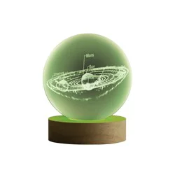 Merkury Innovations Solar System Glass Orb Light