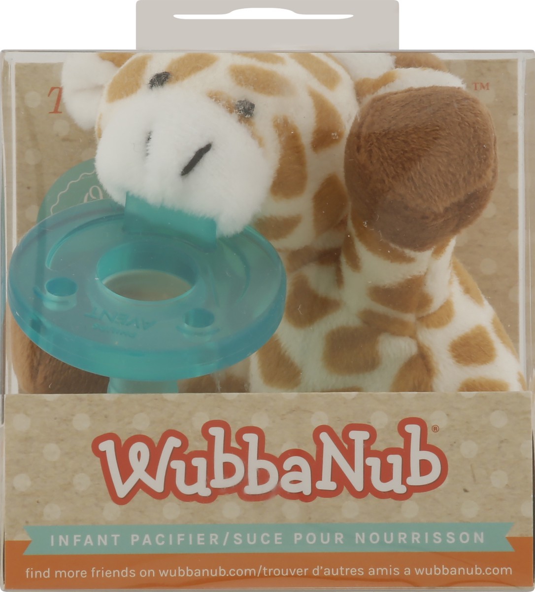 slide 3 of 11, WubbaNub Giraffe Infant Pacifier 1 ea, 1 ct