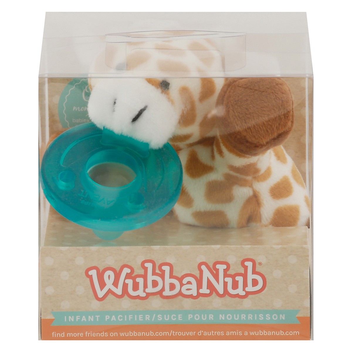 slide 11 of 11, WubbaNub Giraffe Infant Pacifier 1 ea, 1 ct