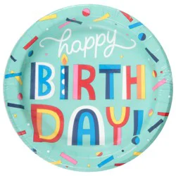 Sensations Birthday Bliss Premium Paper Plates, 20 ct