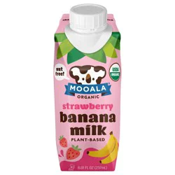 Mooala Organic Strawberry Bananamilk, 237 ml