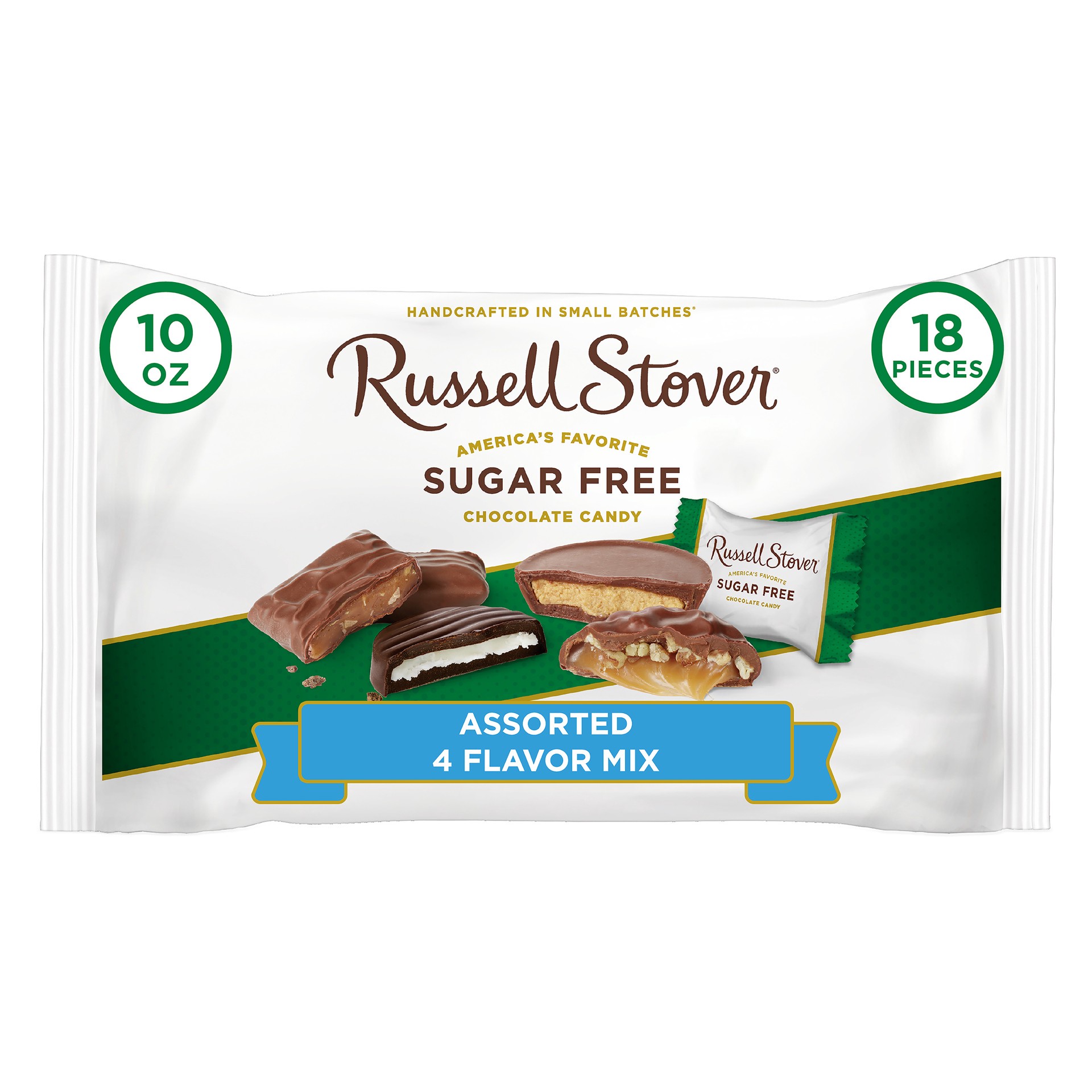 slide 1 of 3, Russell Stover Sugarfree Multi Laydown Bag, 10 oz