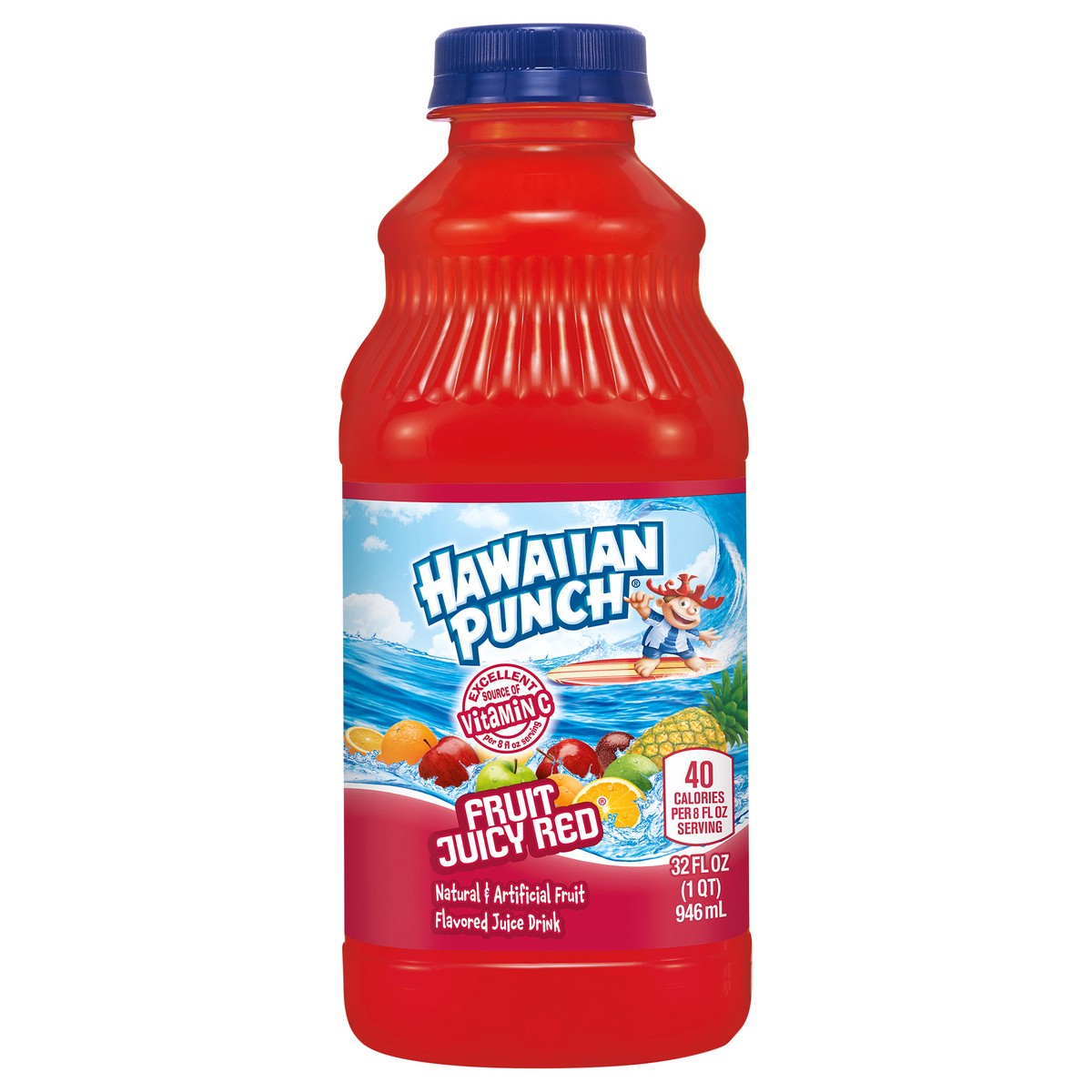 slide 8 of 11, Hawaiian Punch Fruit Juicy Red, 32 fl oz bottle, 32 fl oz