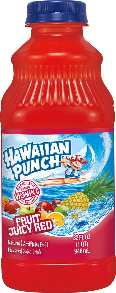 slide 5 of 11, Hawaiian Punch Fruit Juicy Red, 32 fl oz bottle, 32 fl oz