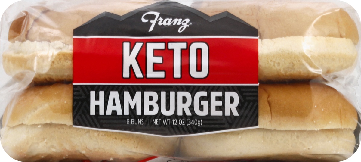 slide 6 of 9, Franz Keto Hamburger Buns, 12 oz