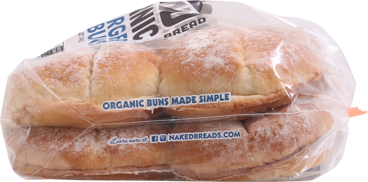 slide 8 of 9, Naked Bread Organic Hamburger Buns 8 ea Bag, 15 oz
