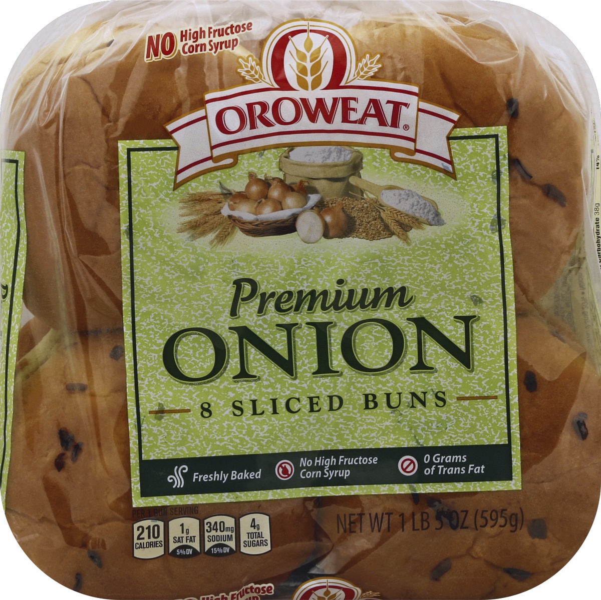 slide 2 of 5, Oroweat Premium Onion Sandwich Buns, 21 oz