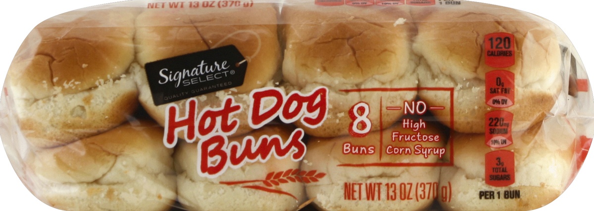 slide 3 of 7, Signature Select Buns Hot Dog, 