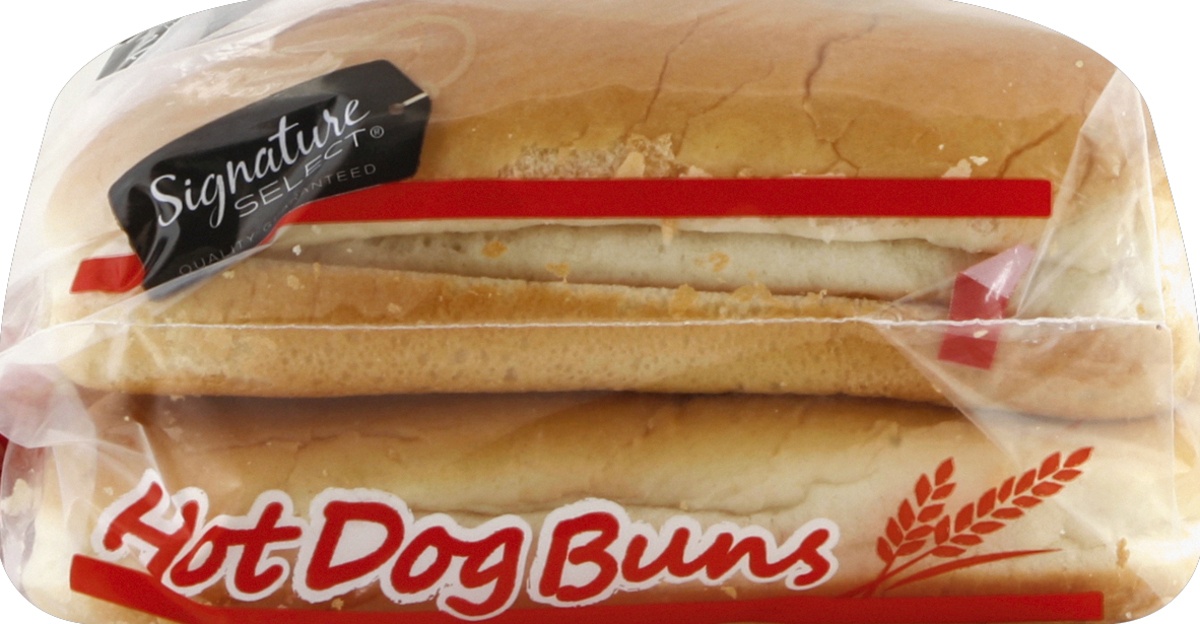 slide 4 of 7, Signature Select Buns Hot Dog, 