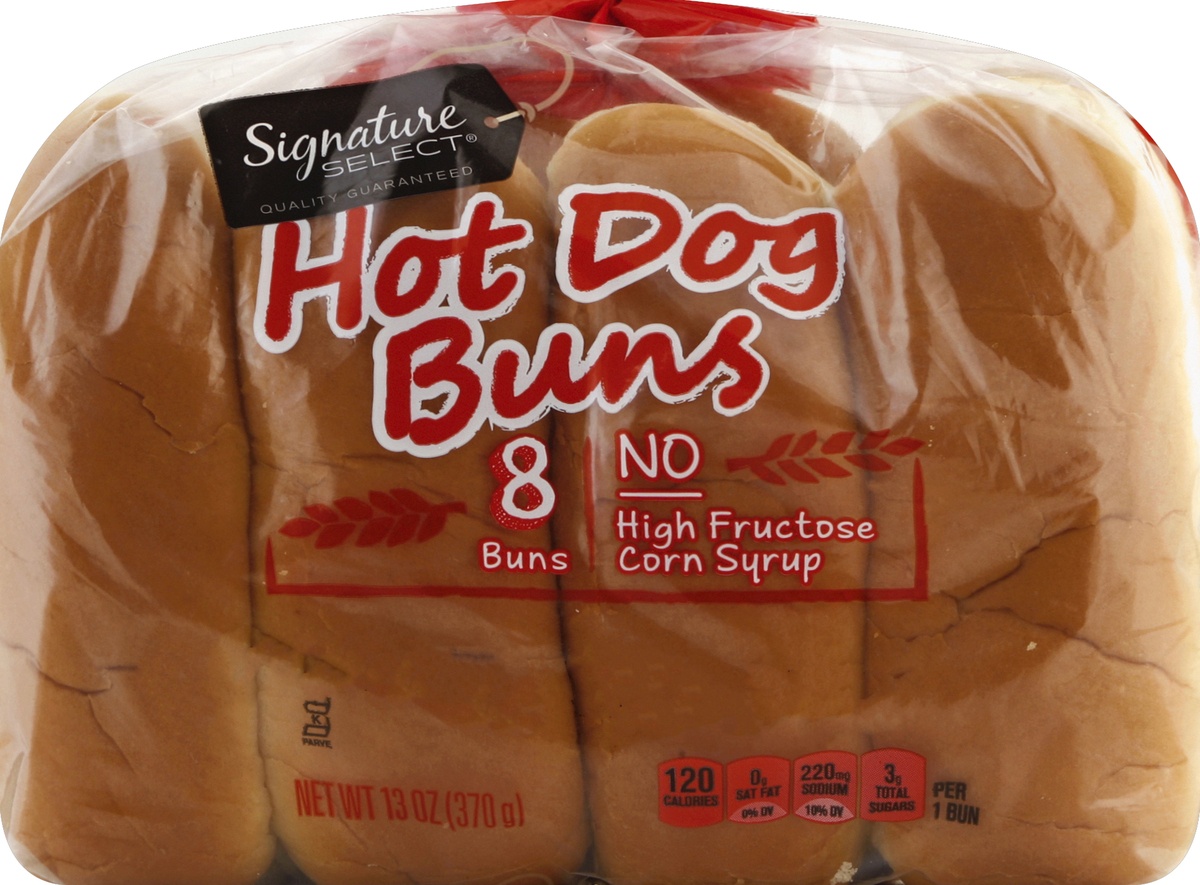 slide 6 of 7, Signature Select Buns Hot Dog, 