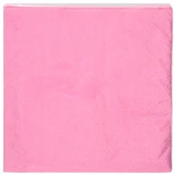 Sensations Candy Pink 2-Ply Napkin - 40 Each
