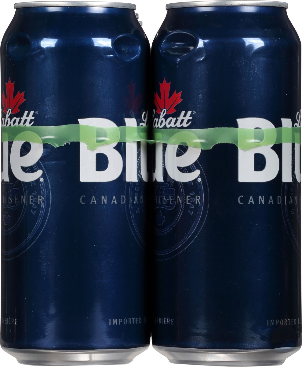 slide 4 of 10, Labatt Blue Canadian Pilsner Beer 6 - 16 fl oz Cans, 6 ct; 12 oz