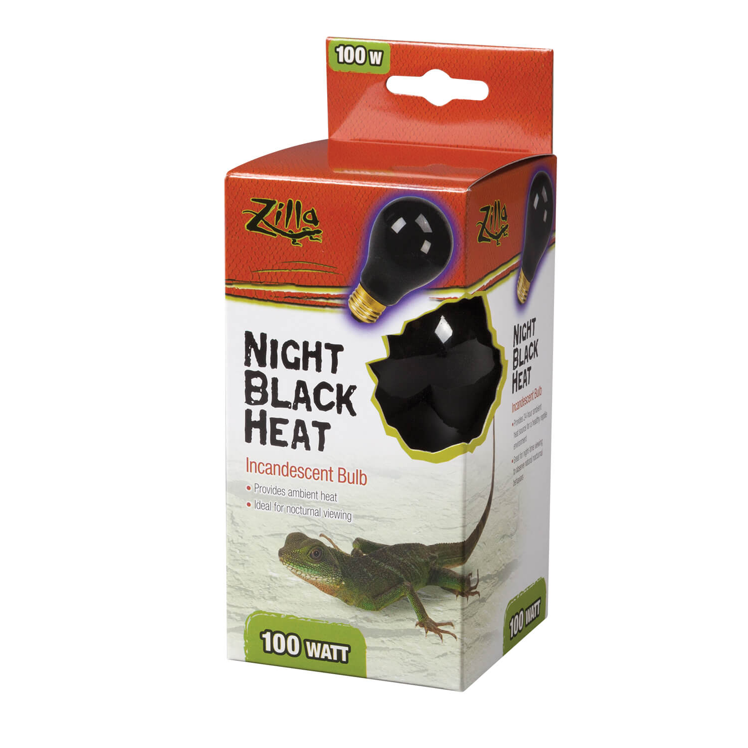 slide 1 of 2, Zilla Incandescent Bulbs Night Black 100 Watts, 1 ct