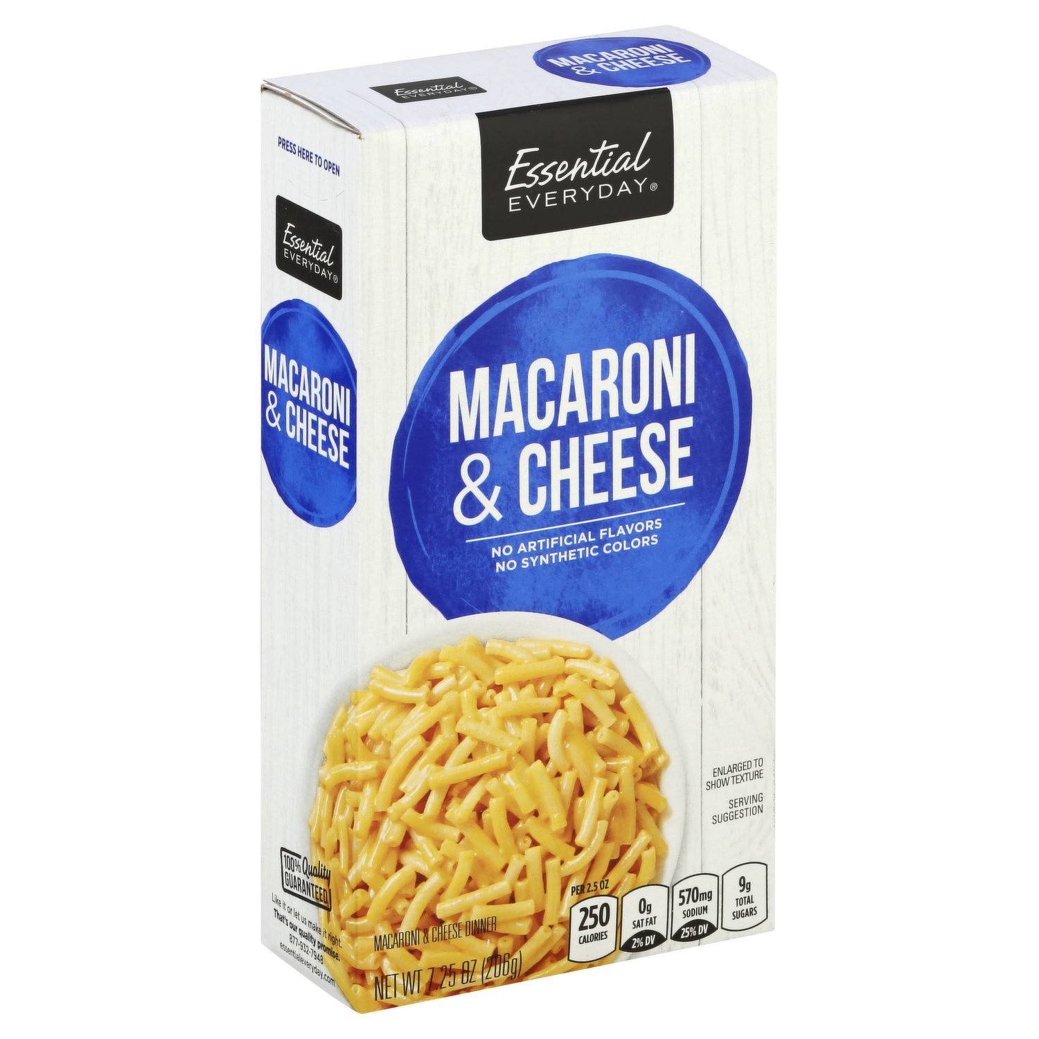 slide 1 of 1, Essential Everyday Cheddar Macaroni & Cheese, 7.25 oz