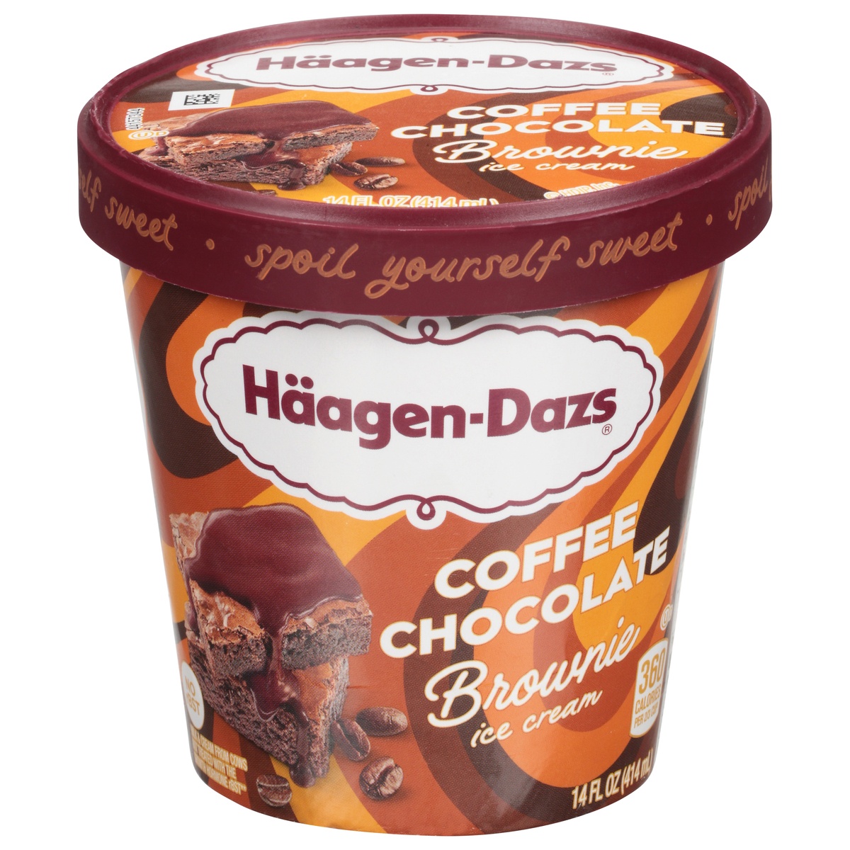 slide 1 of 1, Häagen-Dazs Coffee Chocolate Brownie Ice Cream, 351.47 g