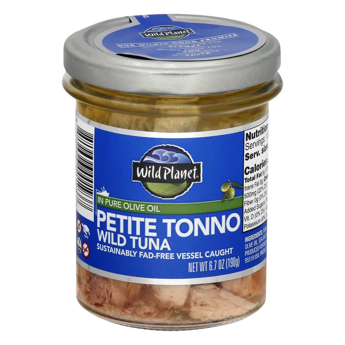 slide 1 of 13, Wild Planet in Pure Olive Oil Wild Tuna Petite Tonno 6.7 oz, 6.7 oz