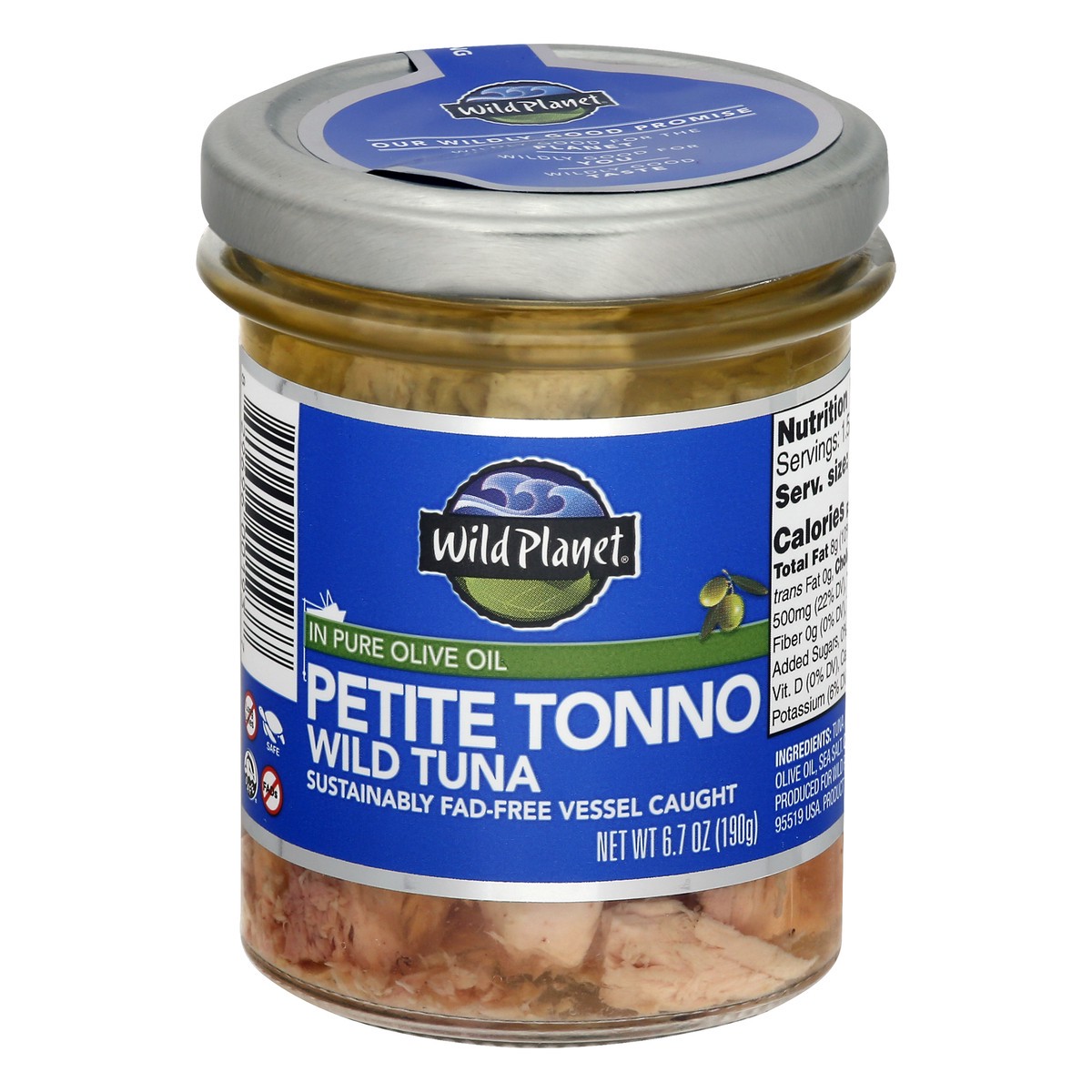 slide 7 of 13, Wild Planet in Pure Olive Oil Wild Tuna Petite Tonno 6.7 oz, 6.7 oz