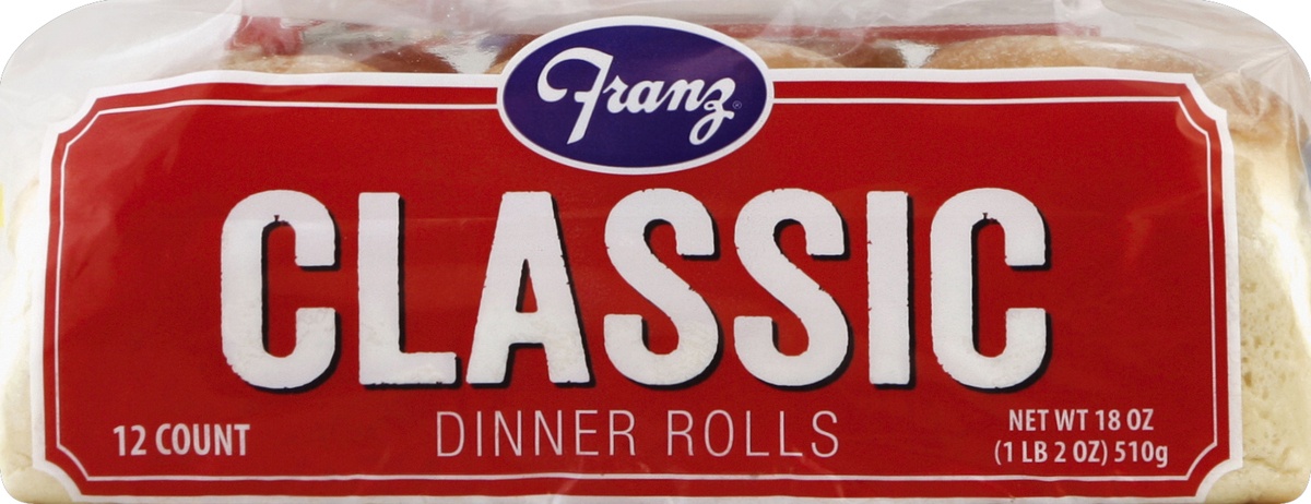 slide 5 of 5, Franz Classic Dinner Rolls, 18 oz