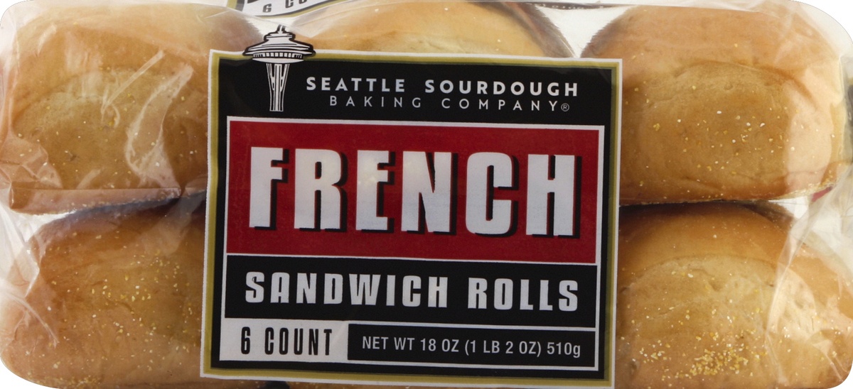 slide 2 of 5, Seattle International Baking Co. Sandwich Rolls 6 ea, 6 ct