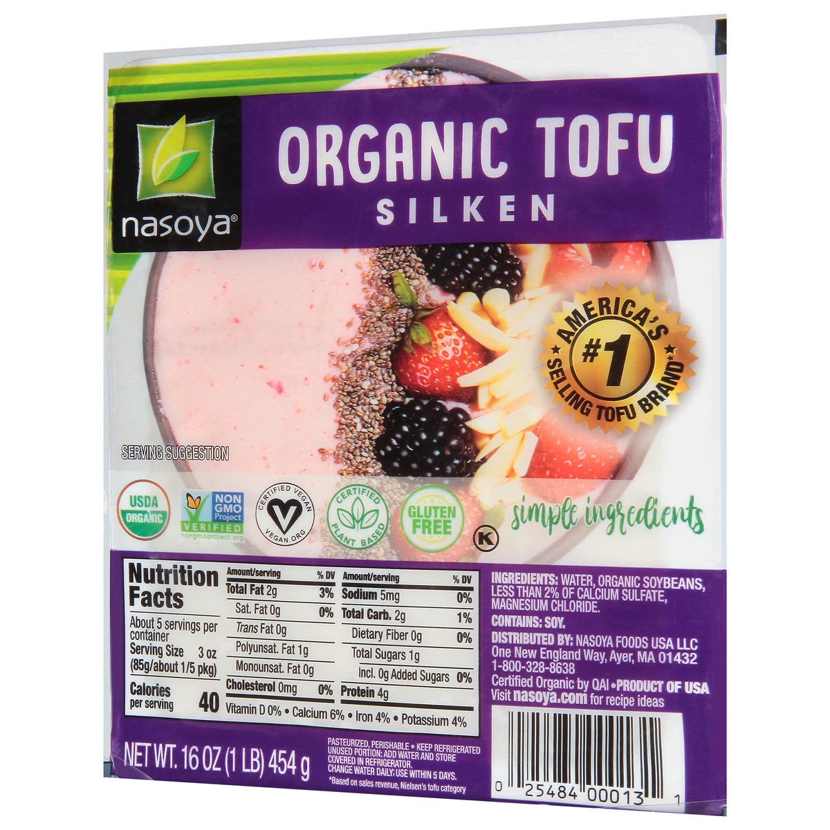 slide 3 of 9, Nasoya Silken Organic Tofu 16 oz, 16 oz