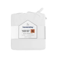 Havenstay Sheets, Twin/Twin XL, White