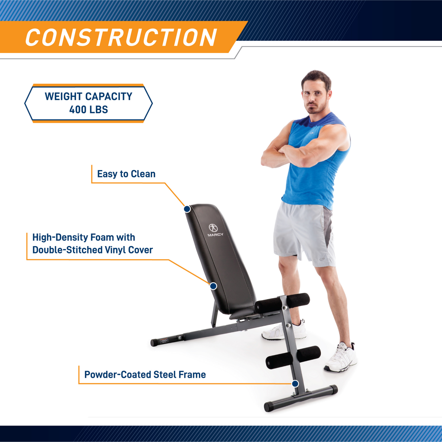 slide 7 of 8, Marcy Club Utility Weight Bench, 1 ct
