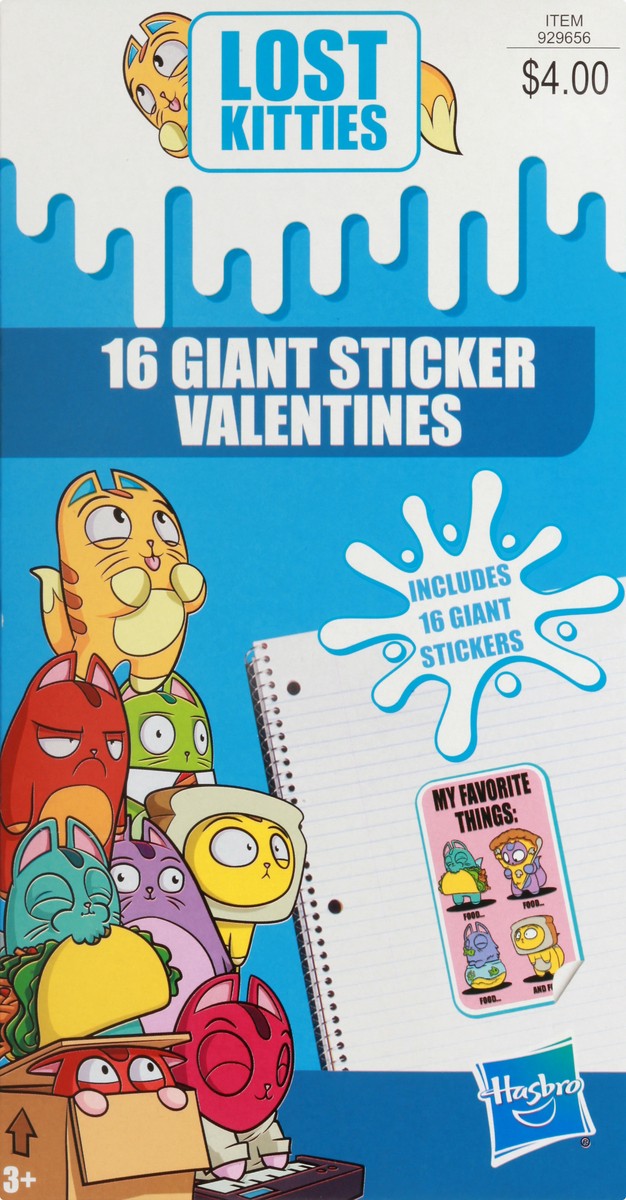 slide 4 of 11, Paper Magic Group 3+ $4.00 Giant Valentines Stickers 16 ea, 16 ct