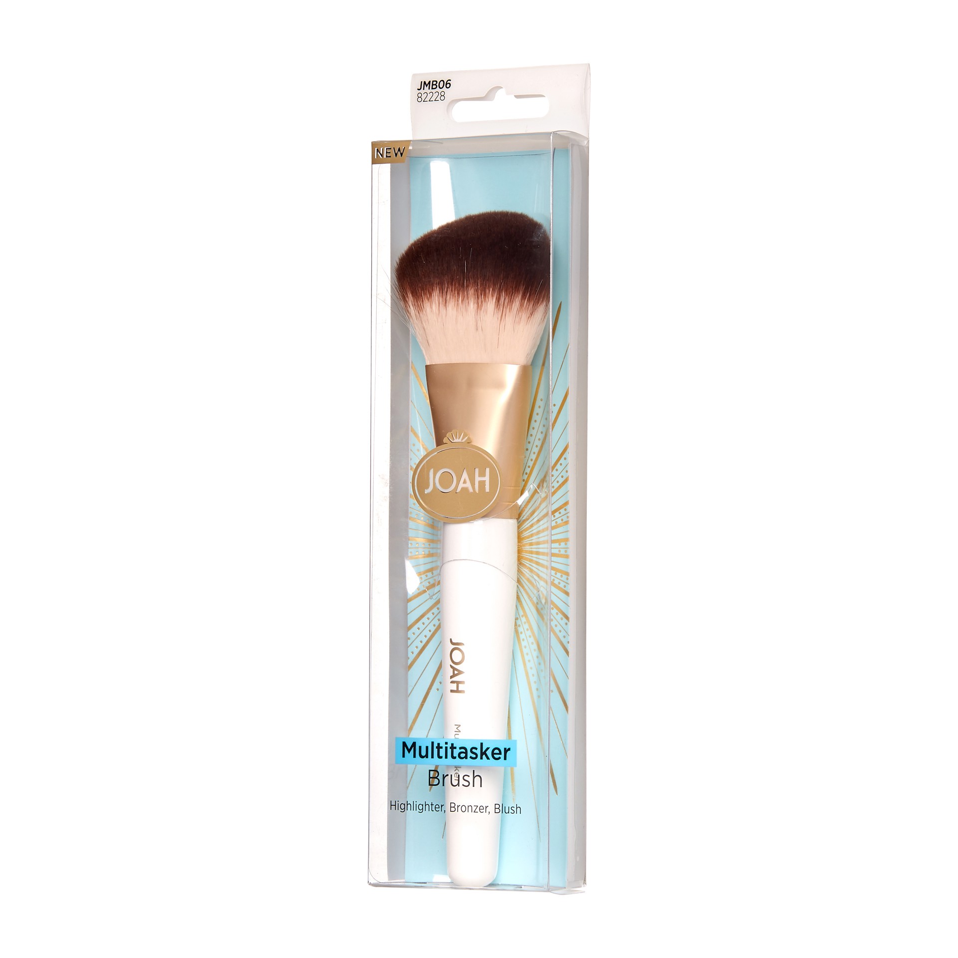 slide 4 of 4, JOAH Multitasker Domed Powder Highlighter Blending Brush, 100 Percent Synthetic Bristles, 1.6 x 7.5 x 0.5 inches, 1 ct