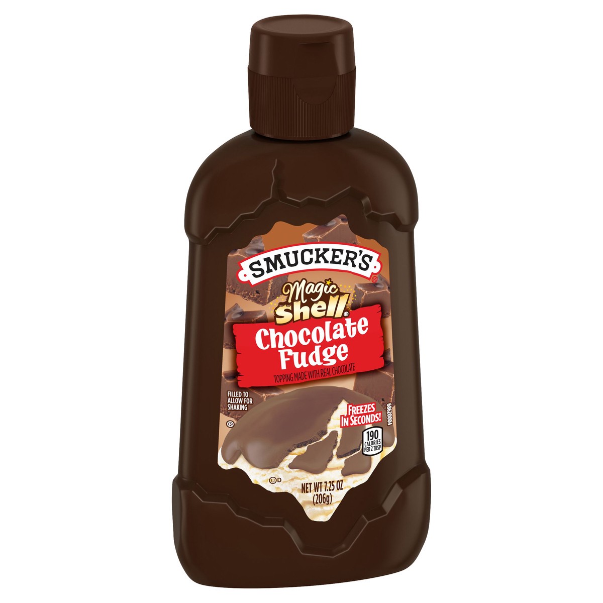 slide 4 of 8, Smucker's Magic Shell Chocolate Fudge Topping, 7.25 oz