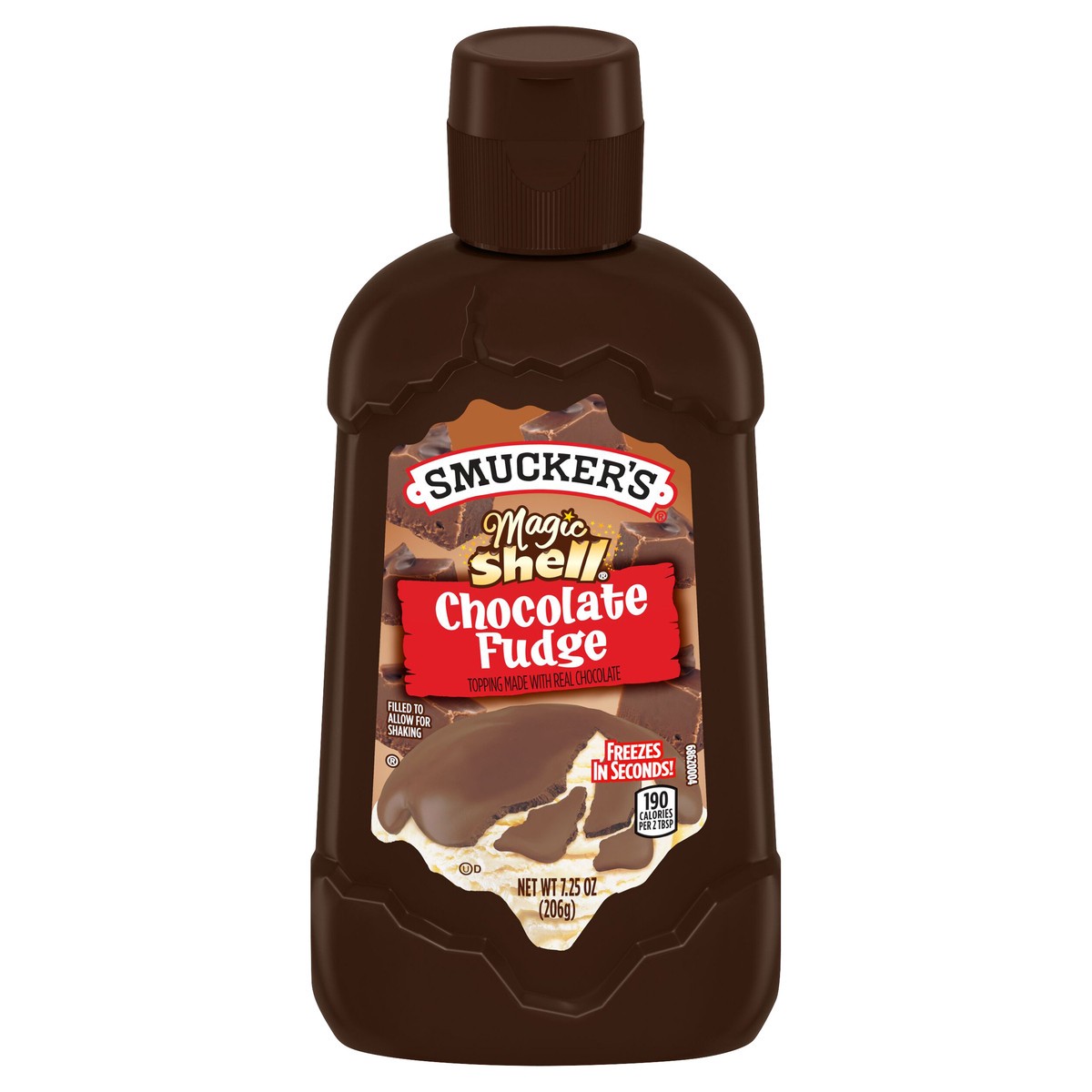 slide 1 of 8, Smucker's Magic Shell Chocolate Fudge Topping, 7.25 oz