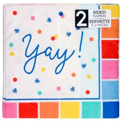 Sensations Prismatic Party 2 Sided 2-Ply Napkin 24 Each