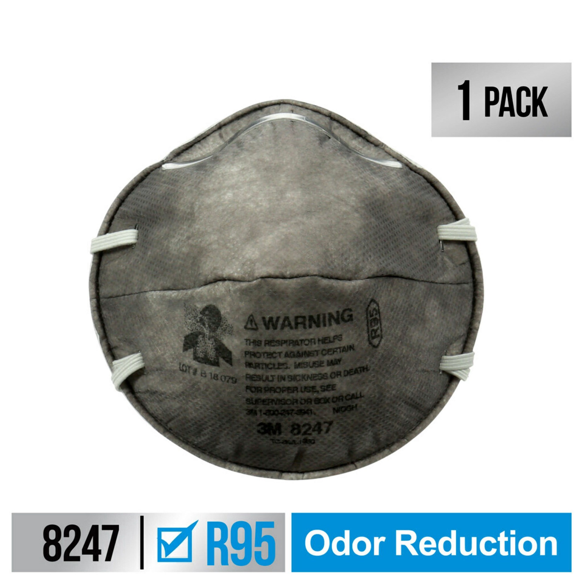 slide 1 of 6, 3M Odor Respirator 1 ea, 1 ct