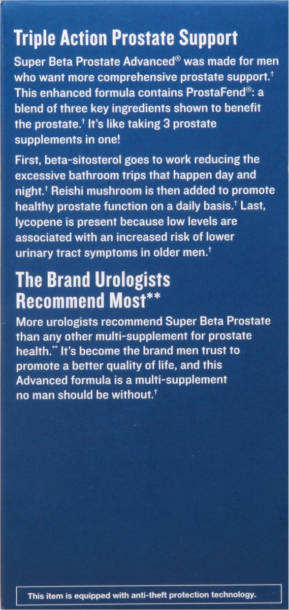 slide 7 of 13, Super Beta Prostate Advanced Chewable Tablets Natural Berry Flavor Chewables 60 60 ea Box, 60 ct