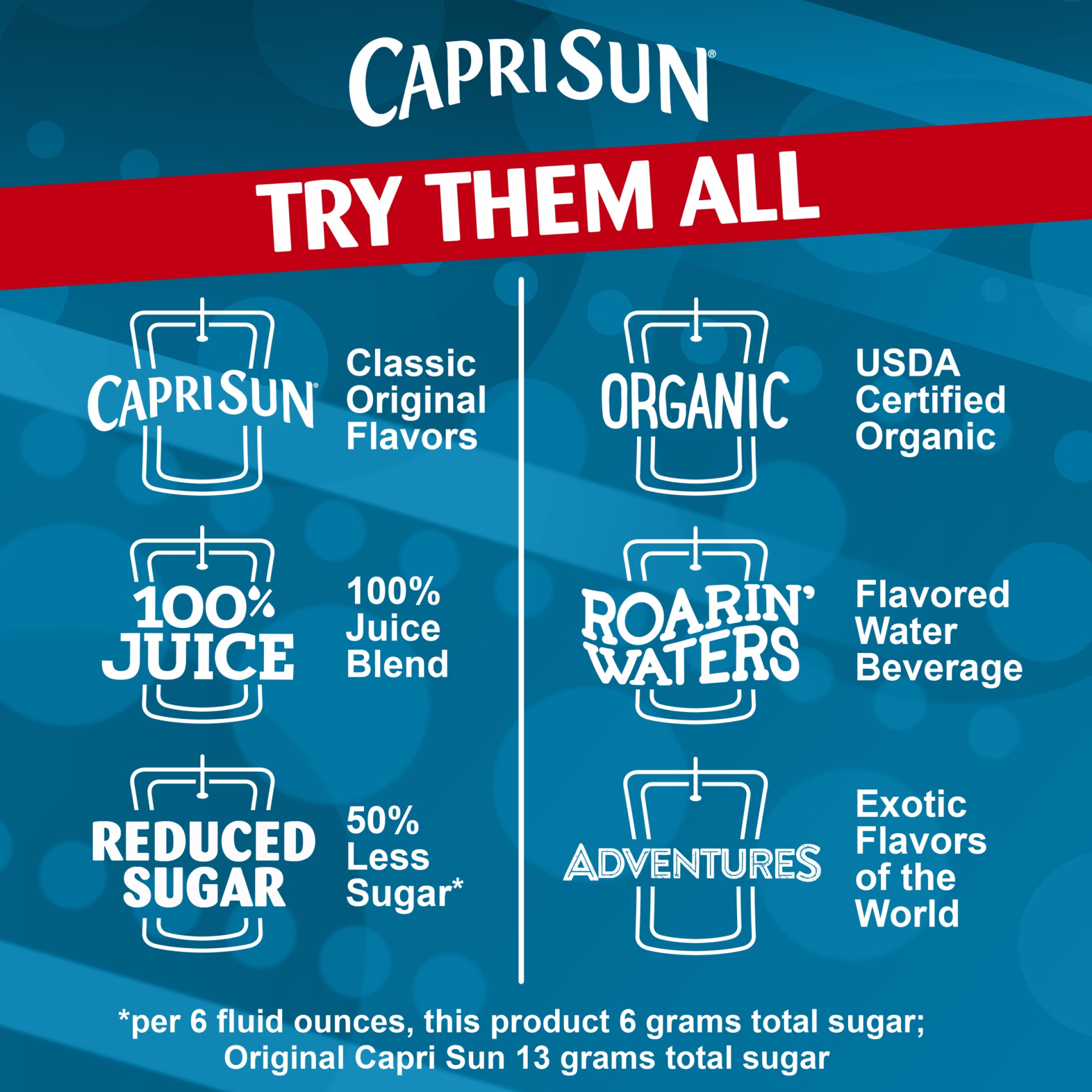 slide 4 of 7, Capri Sun Organic Fruit Punch Naturally Flavored Juice Drink Blend Pouches, 10 ct; 6 fl oz