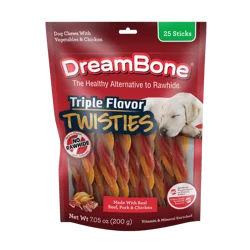 DreamBone Triple Flavor Twisties - 25 Sticks