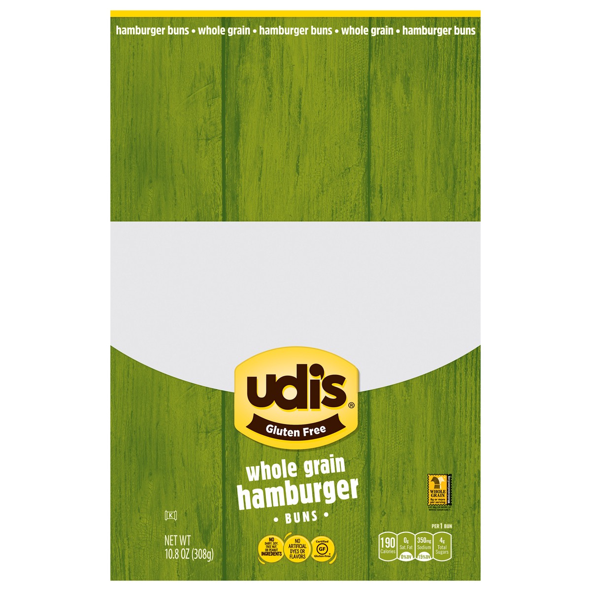 slide 4 of 9, Udi's Whole Grain Hamburger Buns 10.8 oz, 10.8 oz