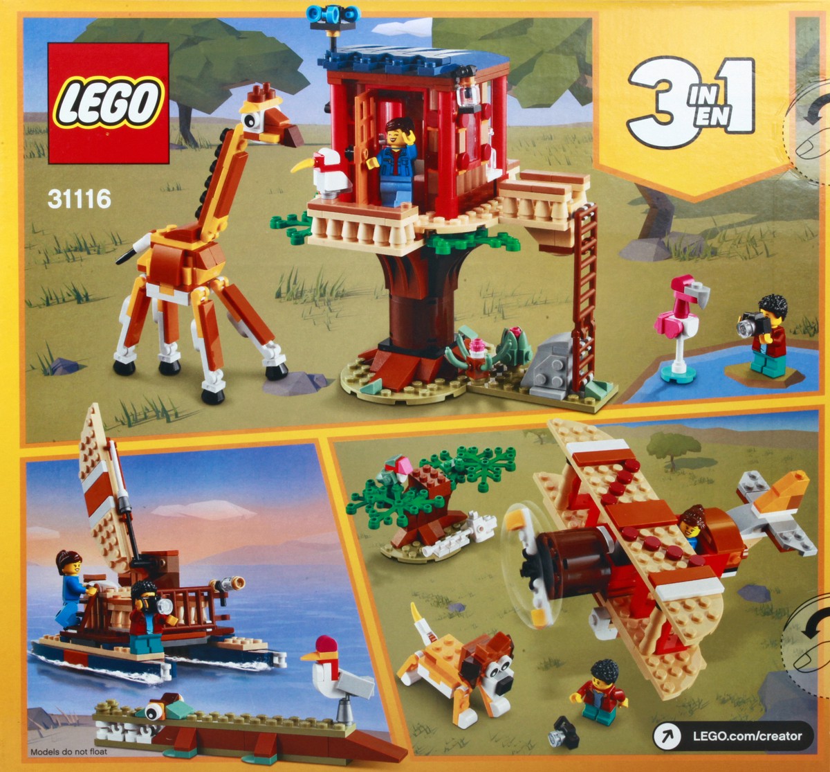 slide 5 of 9, LEGO Creator Safari Wildlife Tree House Toy 1 ea, 1 ct