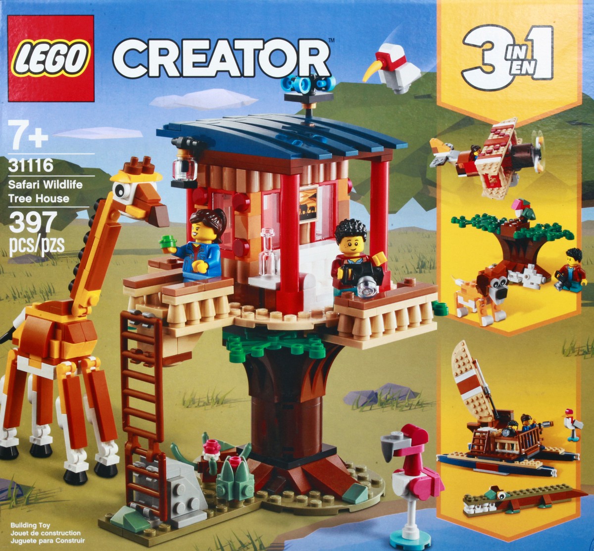 slide 6 of 9, LEGO Creator Safari Wildlife Tree House Toy 1 ea, 1 ct