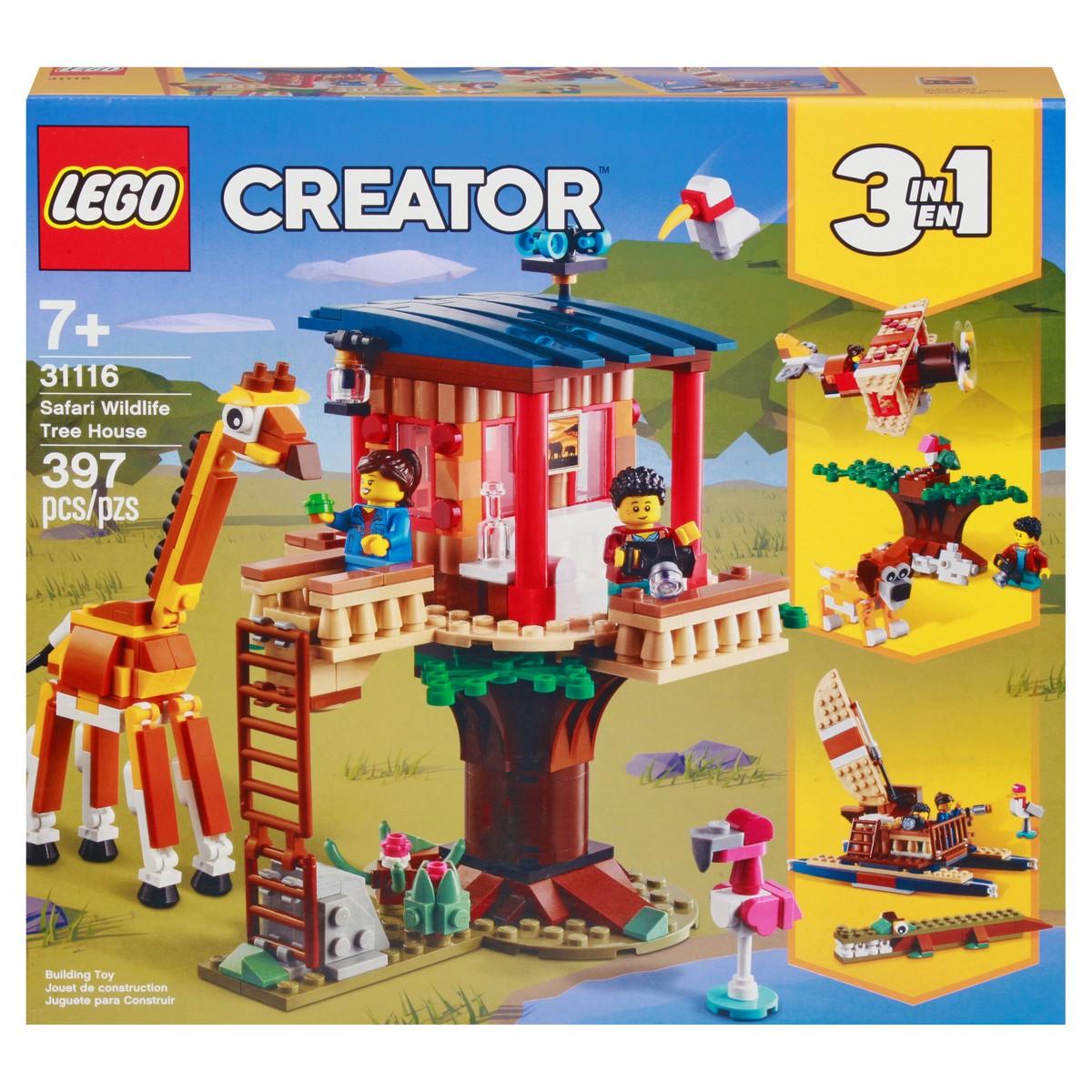 slide 1 of 9, LEGO Creator Safari Wildlife Tree House Toy 1 ea, 1 ct