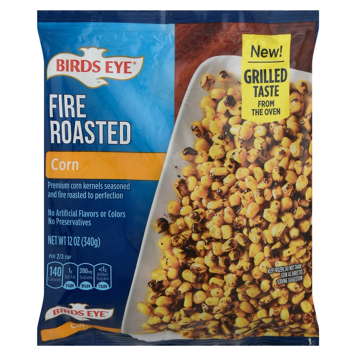 slide 1 of 9, Birds Eye Fire Roasted Corn 12 oz, 12 oz